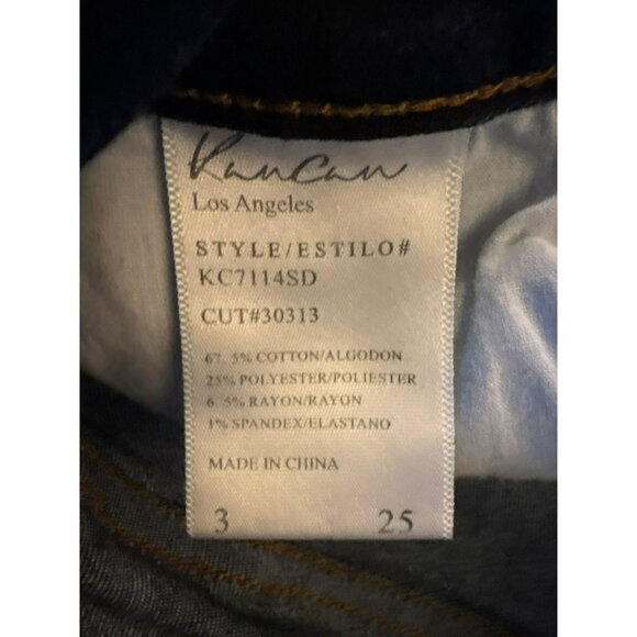 KanCan Curvy Fit High-Rise Distressed Button-Fly Skinny Jeans Size 3/25 - Picture 3 of 10